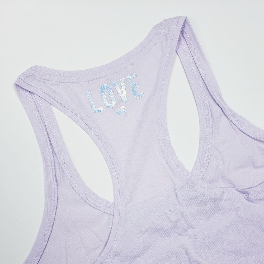 Victoria's Secret PINK Lilac Racerback Tank Top Size M